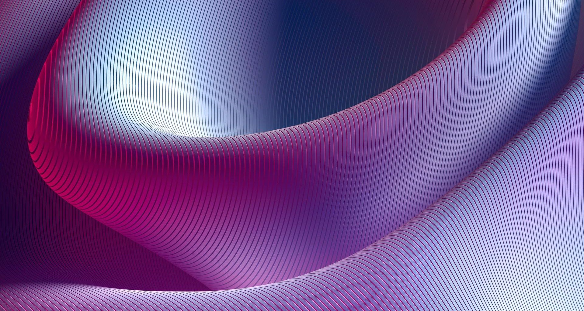 3D purple abstract wave 1920x1024